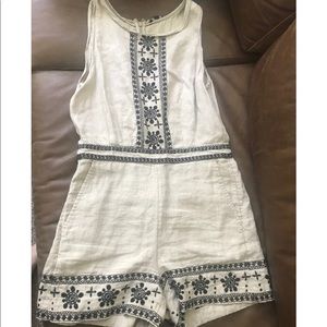 LOFT Embroidered Romper